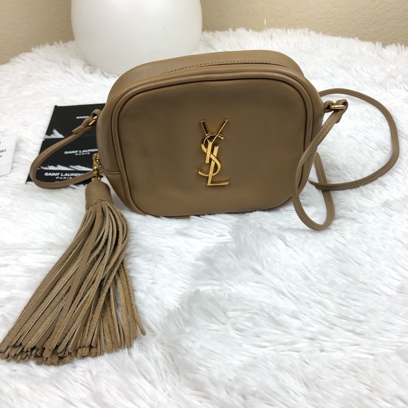 YSL Authentic Deep Beige Napa Blogger Mini Bag. - Picture 4 of 9